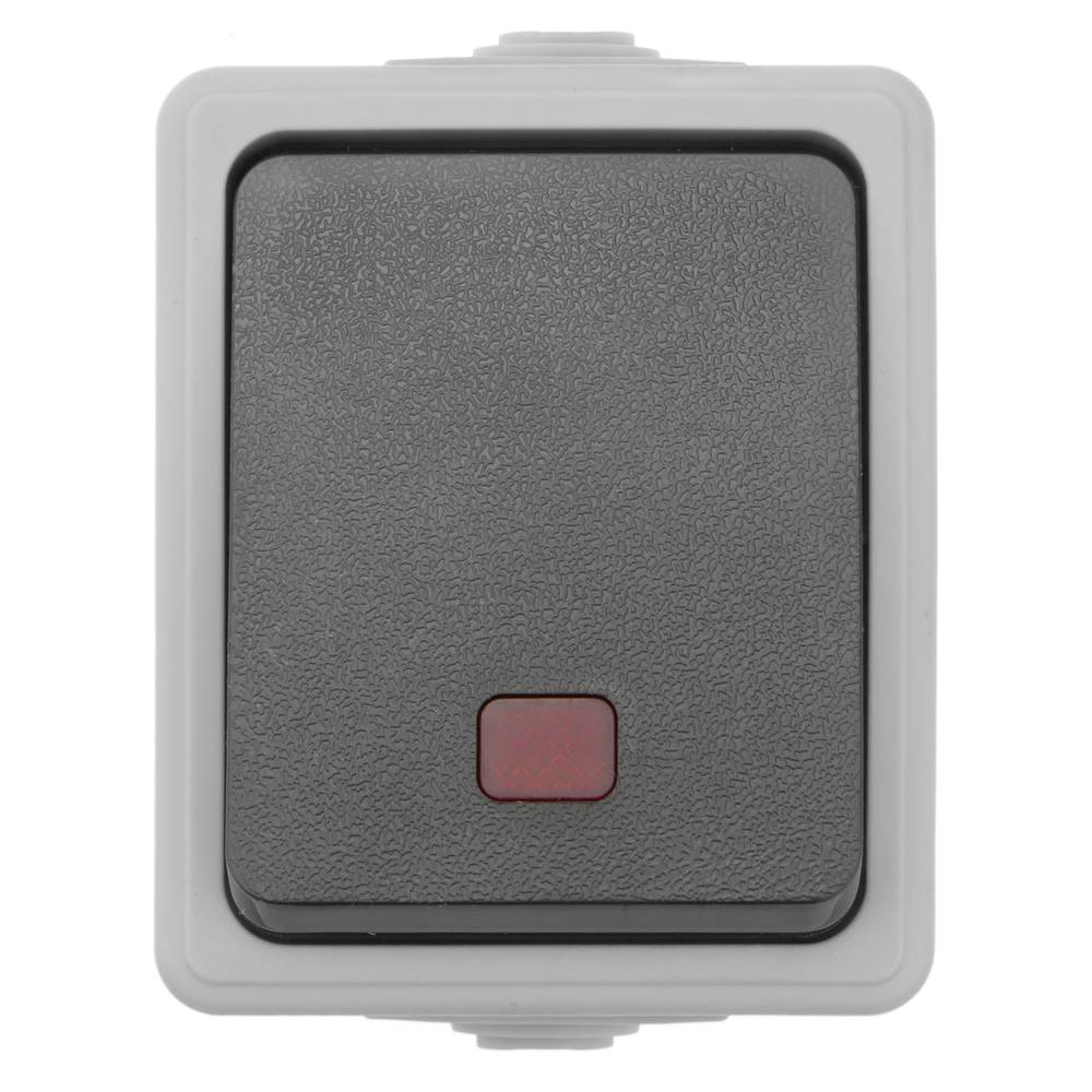 Base de surface étanche IP54 10A 250V avec interrupteur de commutation LED