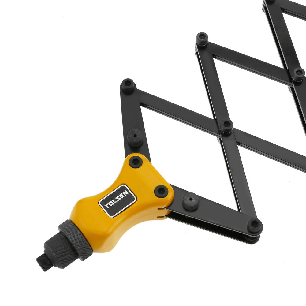Heavy duty lazy tong riveter