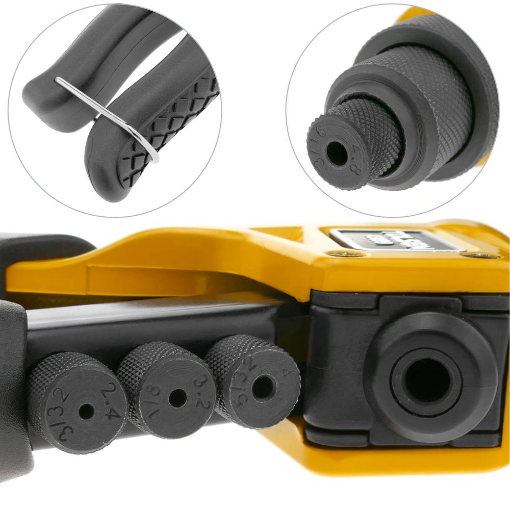 Rebladora manual d'alumini per a reblons de 2.4mm 3.2mm 4.0mm 4.8mm