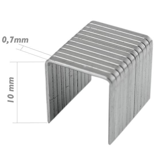 10x0.7 mm Spare staples tools. 1000 pcs. Tolsen