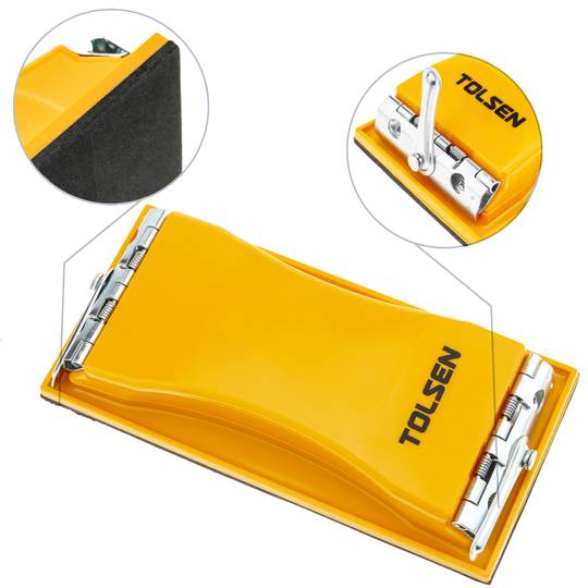 Bloco de lixar manual com grampo para consertar lixa 165 x 85 mm