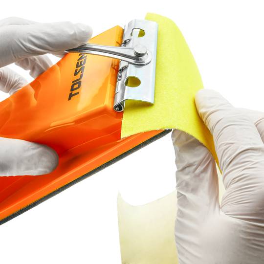 Bloco de lixar manual com grampo para consertar lixa 165 x 85 mm