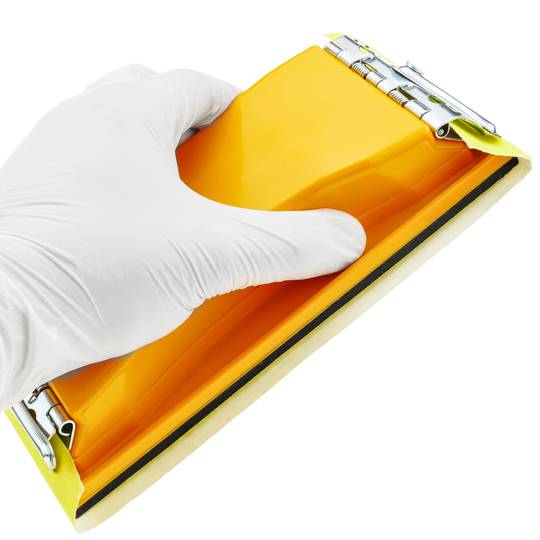 Bloco de lixar manual com grampo para consertar lixa 165 x 85 mm