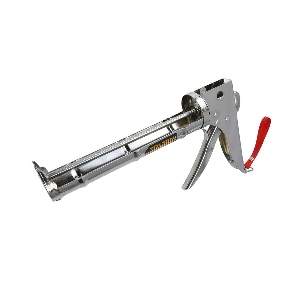 Pistola de segellat per tub de silicona de 225 mm cromada