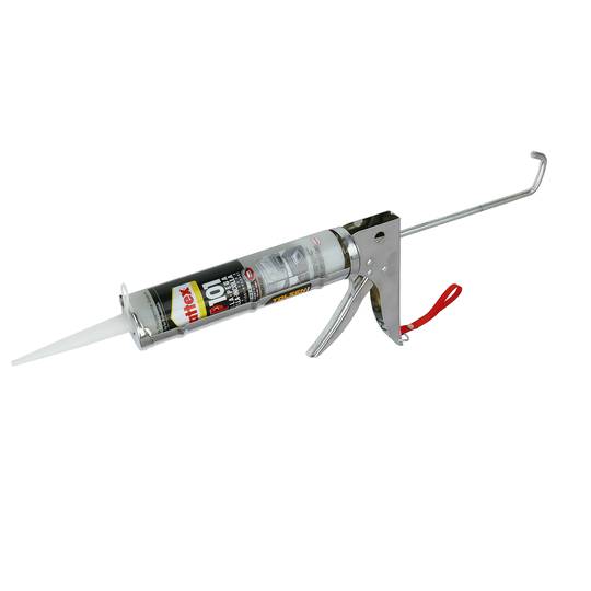 Pistola de segellat per tub de silicona de 225 mm cromada