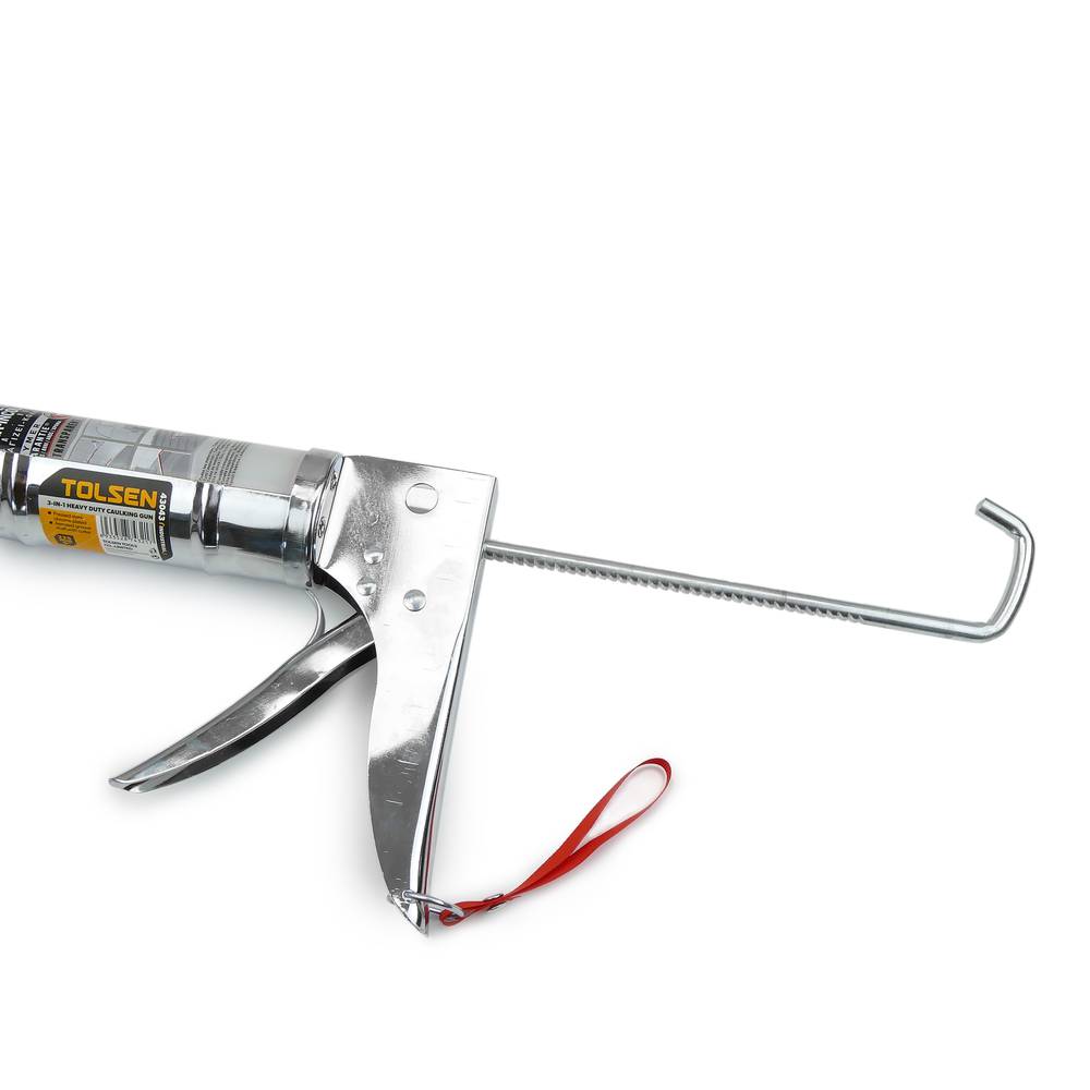 Pistola de segellat per tub de silicona de 225 mm cromada