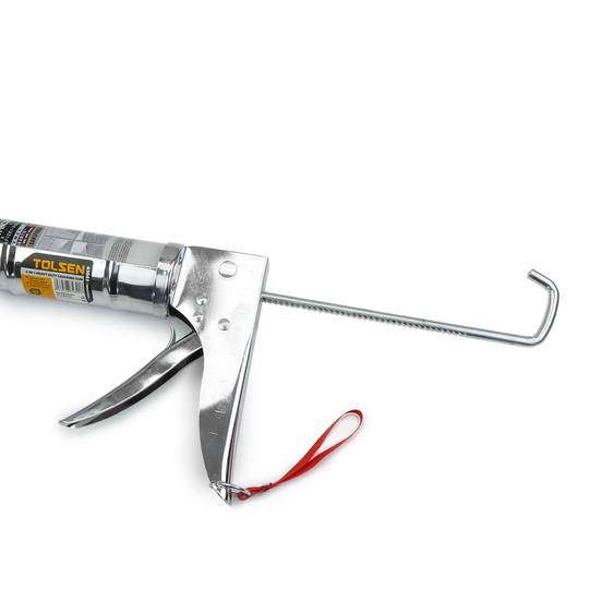 Pistola de segellat per tub de silicona de 225 mm cromada
