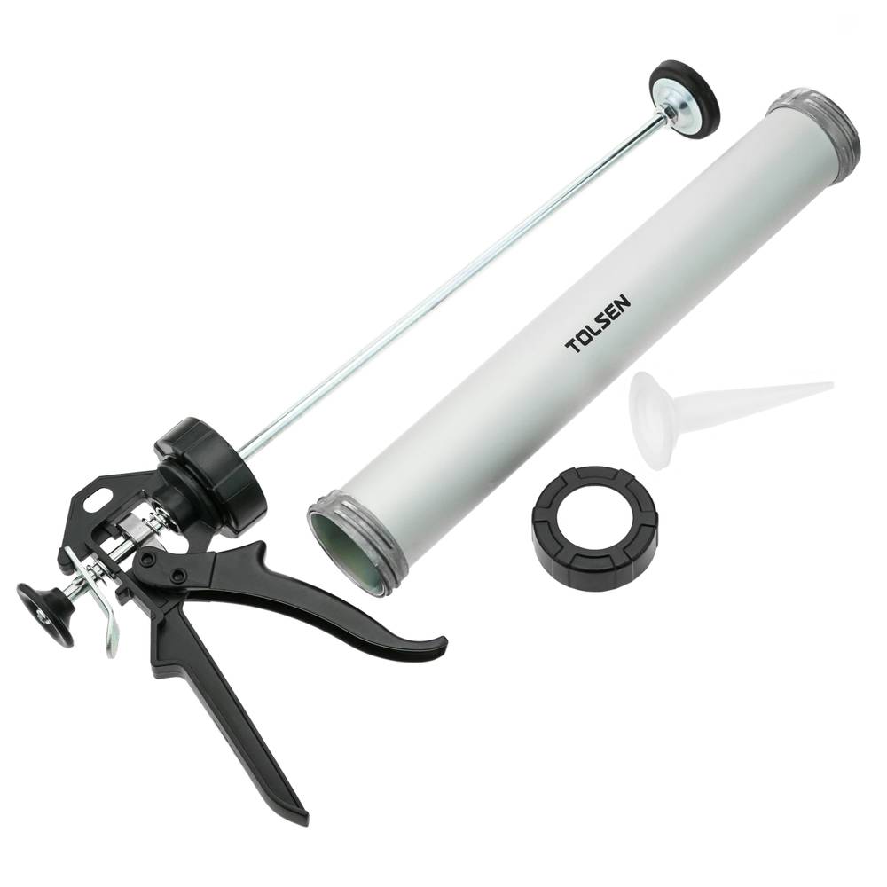 Sealing gun for silicone tube 375 mm aluminum