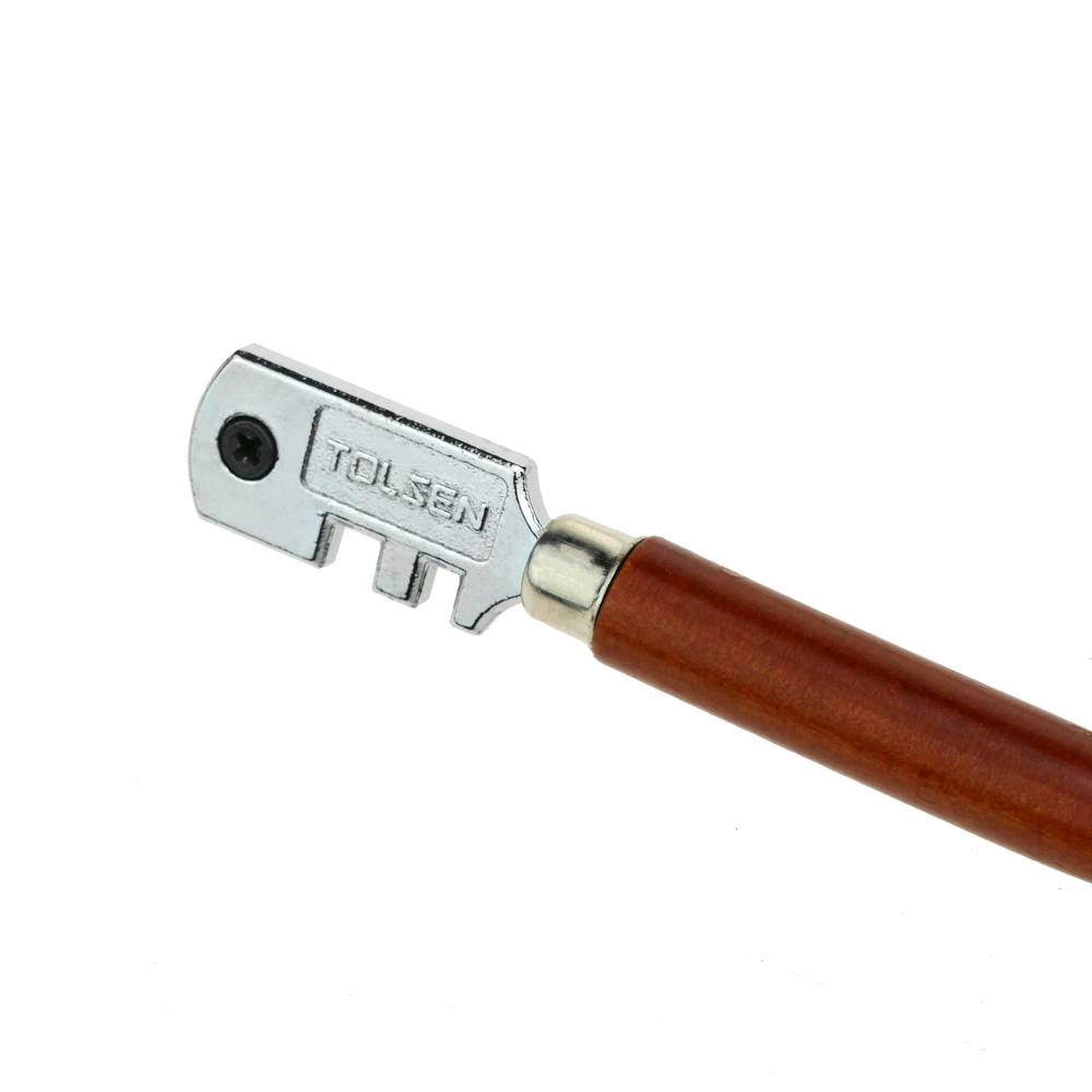 Glass cutter with 6 exchangeable carbide tipped cutting wheels 130mm by Tolsen