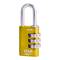 30mm yellow padlock with a 5mm diameter shackle made of IFAM COMBI30 yellow