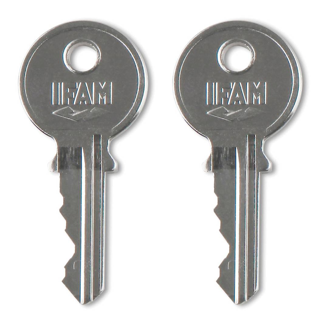40 mm breites Edelstahl-Vorhängeschloss mit 2 Schlüsseln und langem Bügel IFAM 40AL