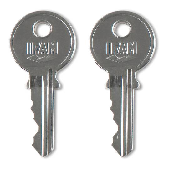 40 mm breites Edelstahl-Vorhängeschloss mit 2 Schlüsseln und langem Bügel IFAM 40AL