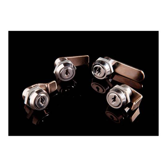 Zamek z wygiętym językiem 30 mm niklowany i 2 klucze IFAM 111 C