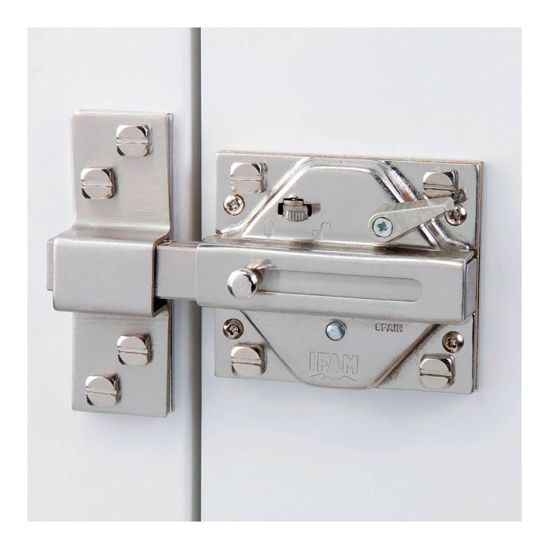 Bolt with brass finish with 50 mm cylinder and 5 IFAM CS88L M50 keys