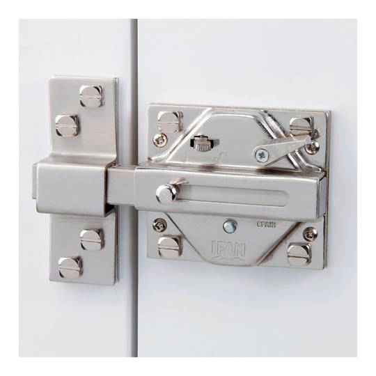 Bolt with brass finish with 50 mm cylinder and 5 IFAM CS88L M50 keys