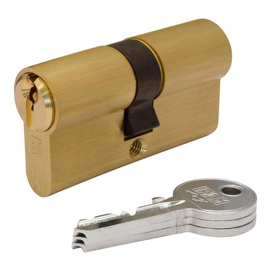 Cilindro in ottone da 60 mm con camma corta da 13 mm e 3 chiavi seghettate IFAM F5S3030LC