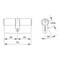 Cilindro nichelato da 60 mm con camma lunga 15 mm e 3 chiavi dentate IFAM F5S3030N