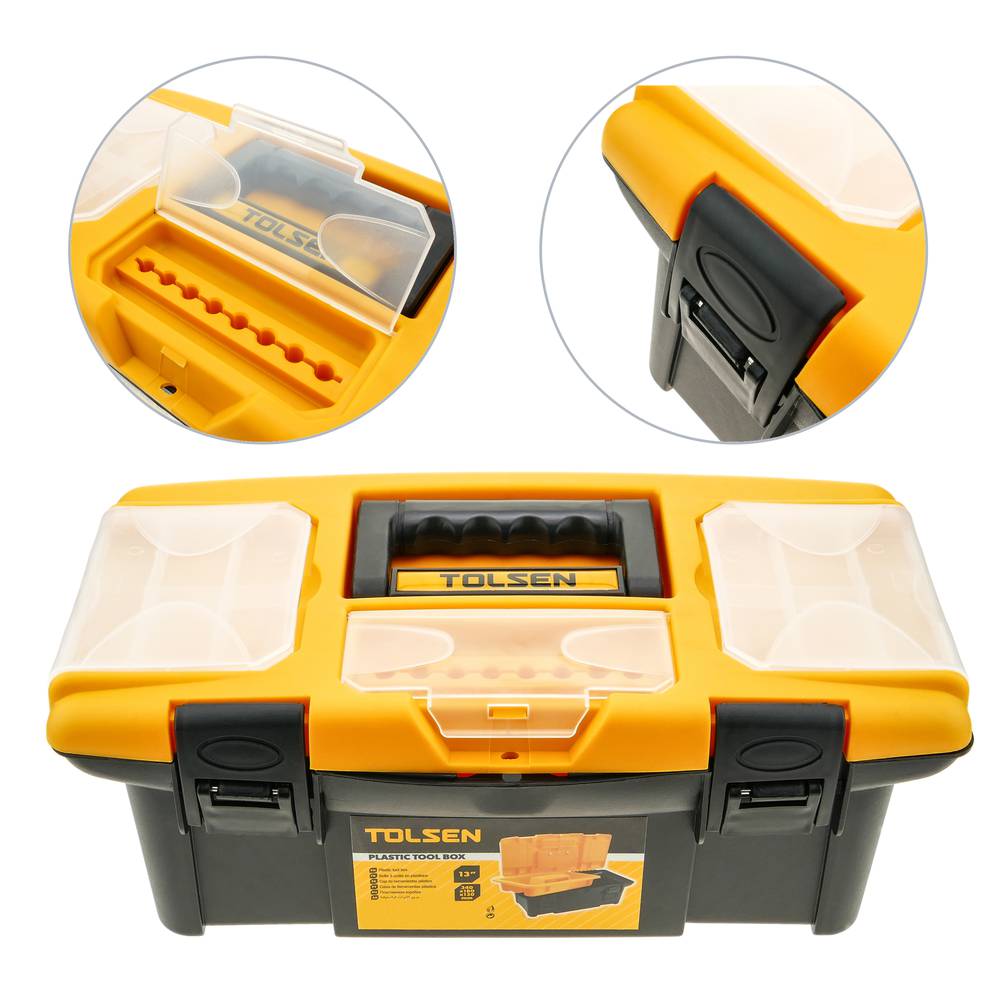 Caja de herramientas de plástico 340x180x130mm