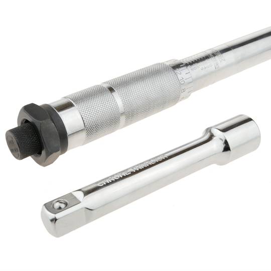 Mango giratorio para llave de torsión dinamométrica de 475mm con llave de extensión de 1/2