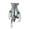 Extractor de 200 mm com 3 clipes de rolamentos e engrenagens