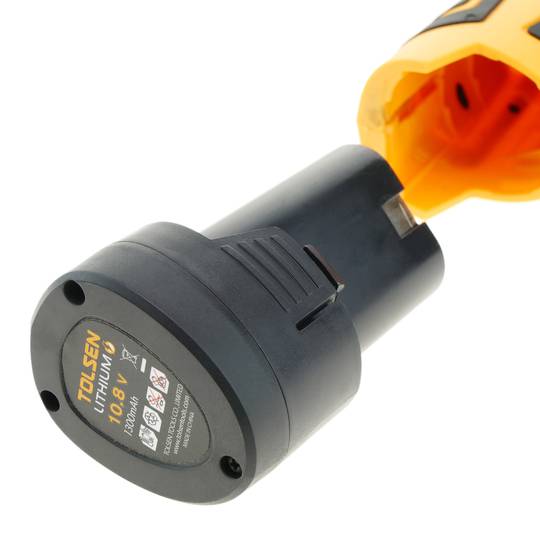 Akumulatorowa wiertarka elektryczna o prędkości 550 obr./min z akumulatorem 10,8 V firmy TOLSEN