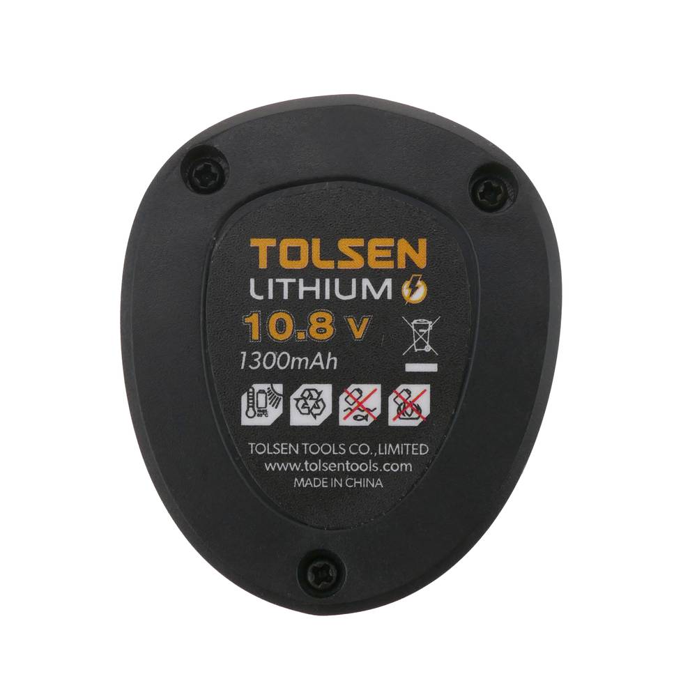 Rechargeable lithium battery Li-Ion 10.8V 1.3Ah for drill by TOLSEN