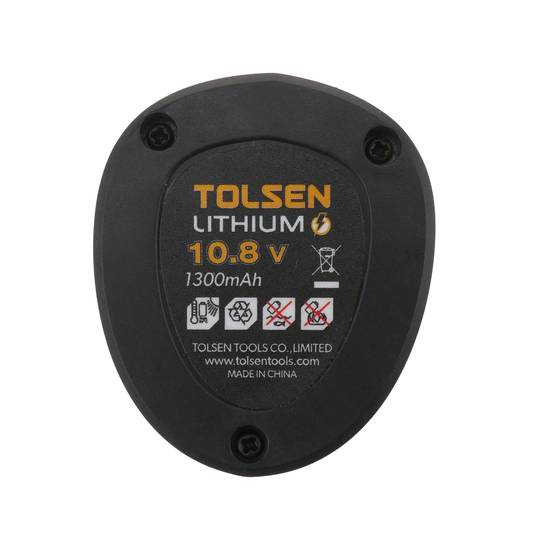 Rechargeable lithium battery Li-Ion 10.8V 1.3Ah for drill by TOLSEN