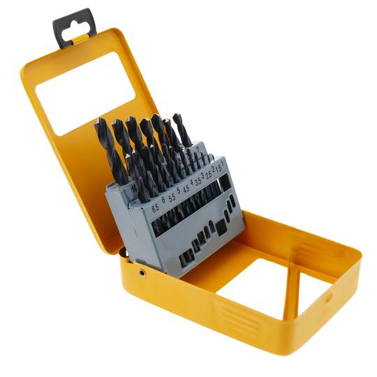Set van 19 HSS-metaalboren van TOLSEN-gereedschappen