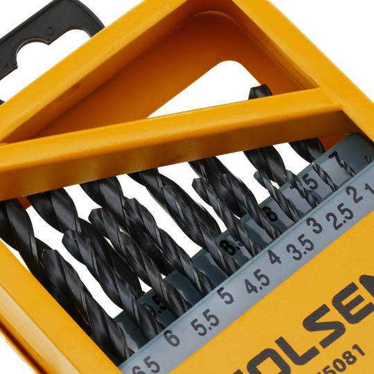 Set van 19 HSS-metaalboren van TOLSEN-gereedschappen