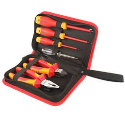 Case with 2 pliers and 4 screwdrivers VDE 1000V