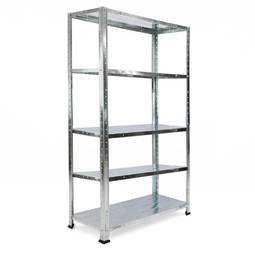 Gegalvaniseerde metalen plank voor opslag van 5 planken 90x45x150cm
