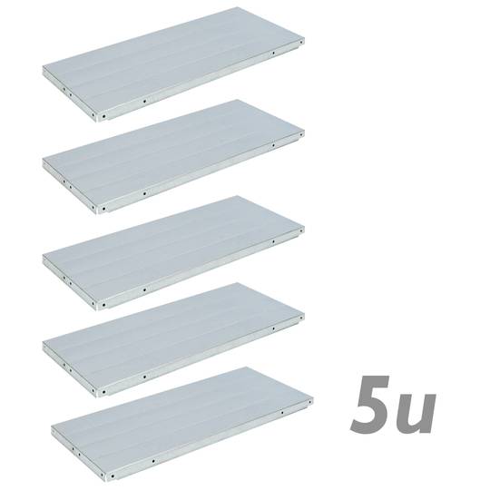 Prestatgeria metàl·lica galvanitzada per emmagatzemar de 5 baldes 90x45x150cm
