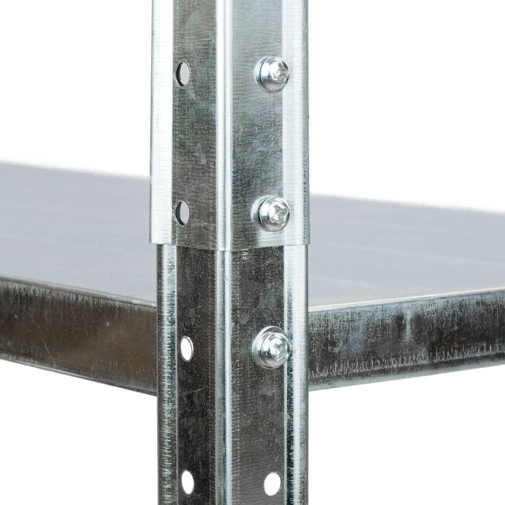 Prestatgeria metàl·lica galvanitzada per emmagatzemar de 5 baldes 90x45x150cm