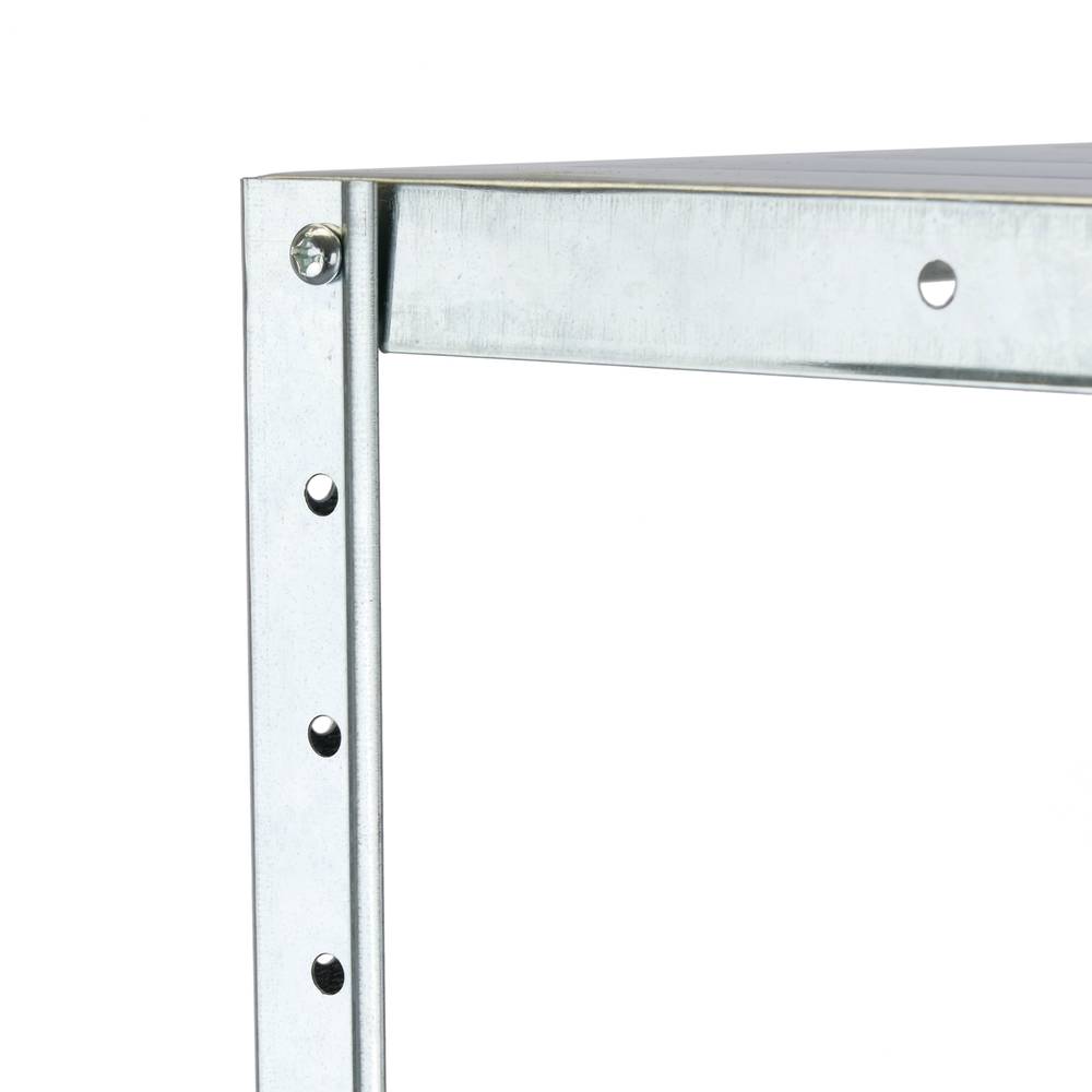 Prestatgeria metàl·lica galvanitzada per emmagatzemar de 5 baldes 90x45x150cm