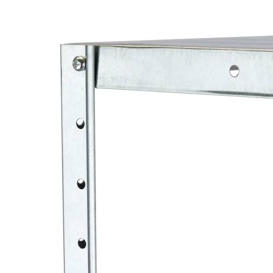 Prestatgeria metàl·lica galvanitzada per emmagatzemar de 5 baldes 90x45x150cm