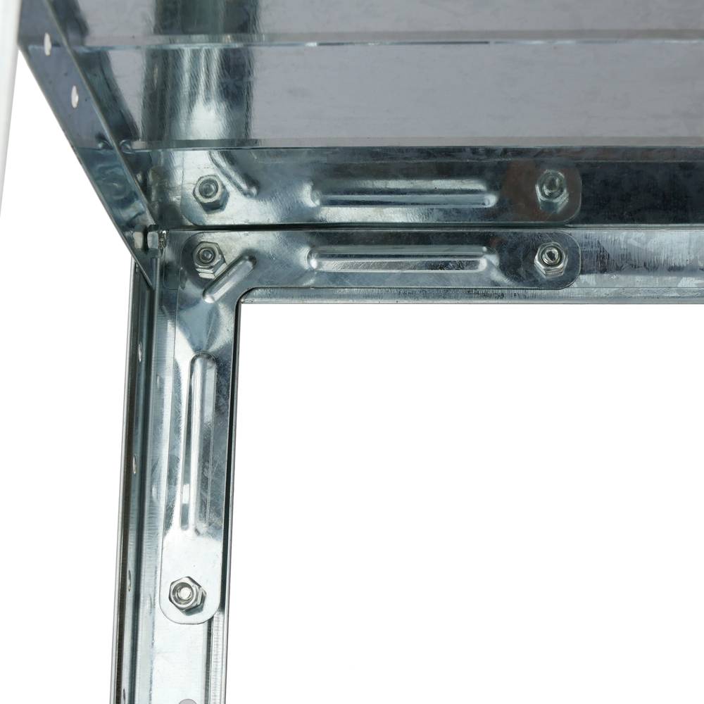 Prestatgeria metàl·lica galvanitzada per emmagatzemar de 5 baldes 90x45x150cm