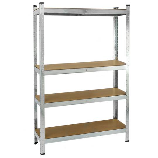 Metal Tier Racking Garage Shelving For, Metal And Wood Shelving Unit With Drawers