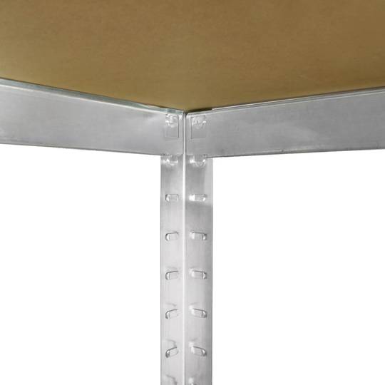 Étagère métallique pour rangement avec 5 étagères en bois 70x30x150 cm