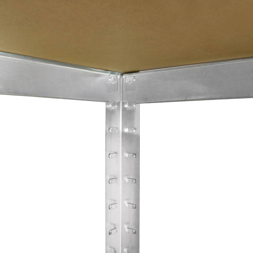 Scaffalature di metallo per stoccaggio con 5 ripiani in legno 90x30x180 cm  - Cablematic