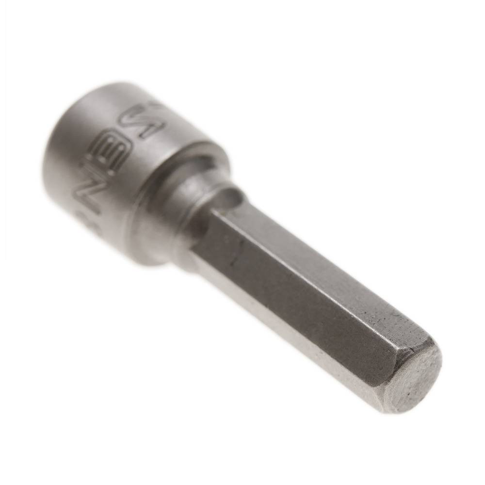 Llave de vaso hexagonal 3 piezas de 8mm x 38mm y portabrocas de 1/4 de Tolsen