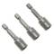 Schaft 3 Stück 8mm x 48mm Sechskant Steckschlüssel Nuss Treiber Bits 1/4 Adapter von Tolsen