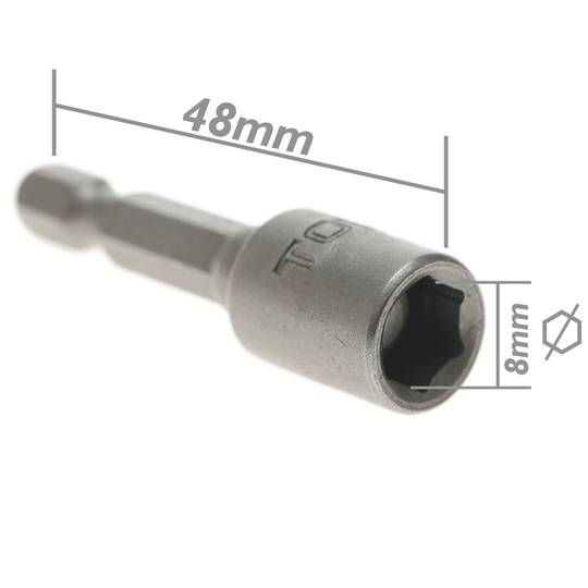 Schaft 3 Stück 8mm x 48mm Sechskant Steckschlüssel Nuss Treiber Bits 1/4 Adapter von Tolsen