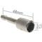 Driedelige 10 mm x 48 mm inbussleutel en 1/4 Tolsen-boorkop