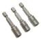 Power nut socket driver 3 pieces 1/4