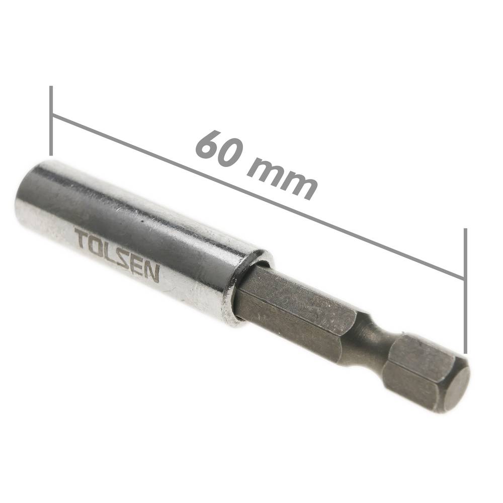 Portapuntas hexagonal 2 piezas de 60mm para portabrocas de 1/4 de Tolsen
