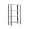 Gegalvaniseerd metalen opbergrek Simonrack Mini Home Classic met 4 houten planken 80 x 30 x 160 cm in antraciet/galva kleur