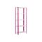 Estanteria metálica galvanizada para almacenaje Simonhome Simonrack Mini Home Classic de 5 baldas de madera 80 x 40 x 180 cm de color rosa / blanco
