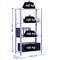 Prestatgeria metàl·lica galvanitzada per a emmagatzematge Simonrack Plus Home Classic de 4 lleixes de fusta 100 x 30 x 160 cm de color violeta / blanc