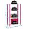 Prestatgeria metàl·lica galvanitzada per a emmagatzematge Simonrack Plus Home Classic de 4 lleixes de fusta 100 x 40 x 160 cm de color rosa / blanc