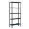 Galvanized metal shelf for storage Simonrack Plus Home Classic with 5 wooden shelves 100 x 30 x 180 cm in anthracite / anthracite color